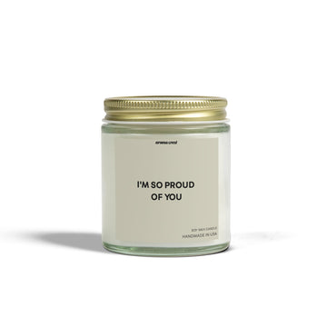 Proud of You Scented Candle - Handcrafted Coconut Apricot